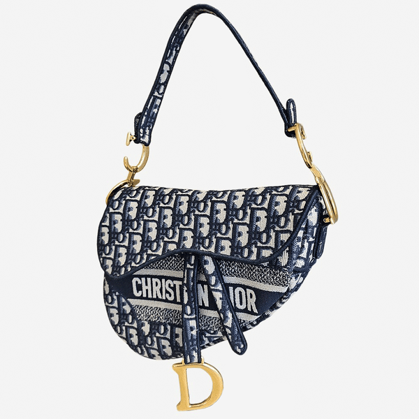 Oblique Jacquard saddle bag