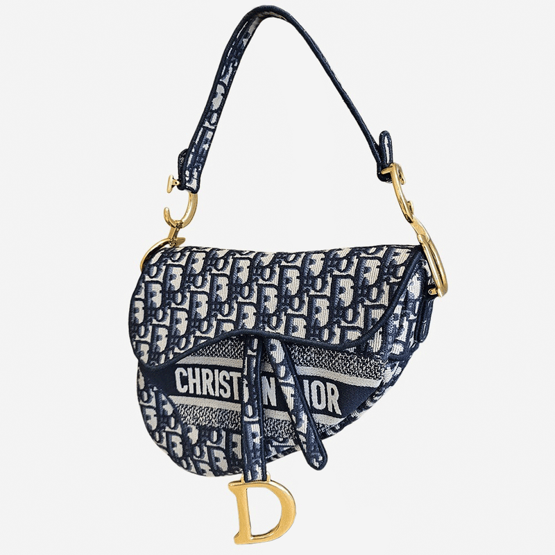 Oblique Jacquard saddle bag