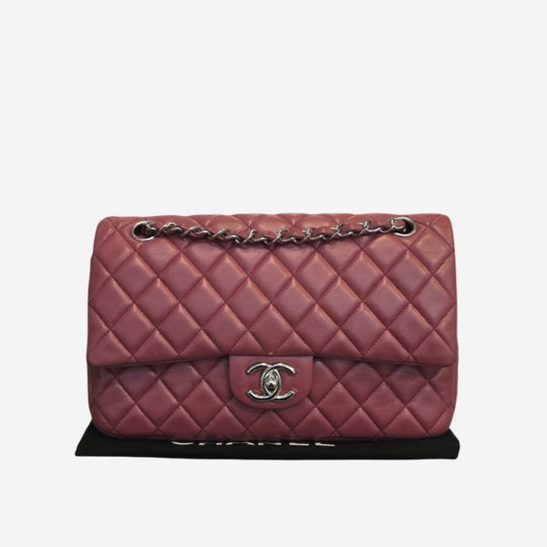 Rose Fonce CLASSIC DOUBLE FLAP MEDIUM