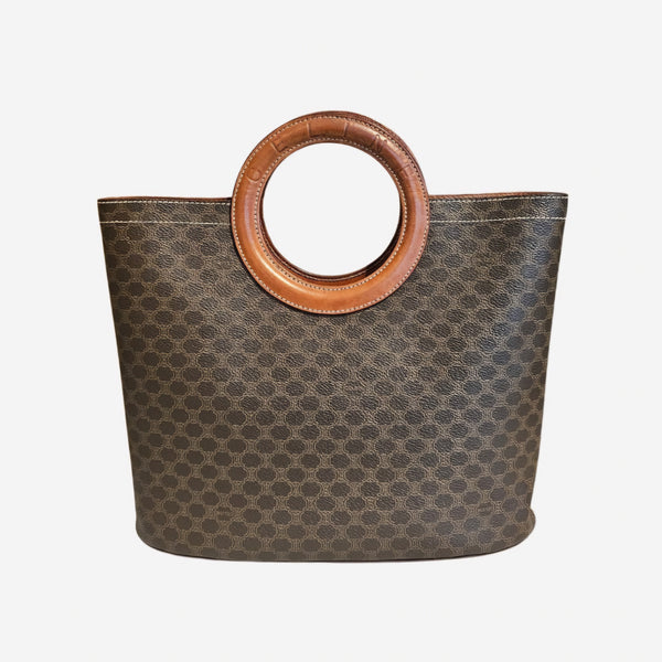 Macadam canvas round handle tote