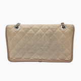 Beige caviar single flap bag taske fra brand: CHANEL - We Do Vintage