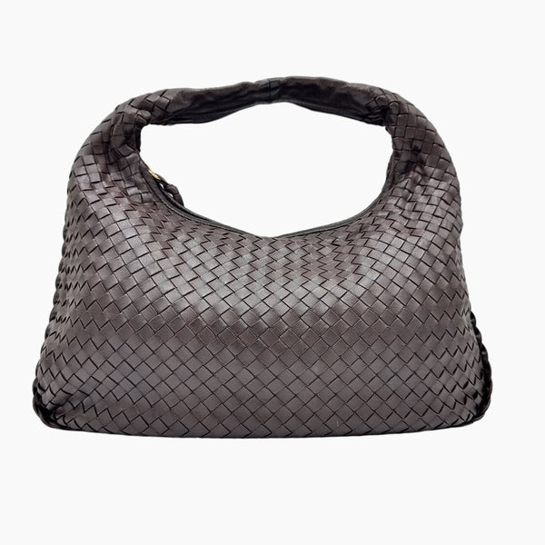 CLASSIC VENETA HOBO MØRKBRUN MEDIUM taske fra brand: BOTTEGA VENETA - We Do Vintage