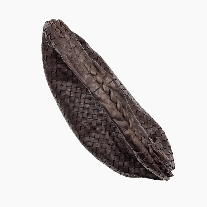 CLASSIC VENETA HOBO MØRKBRUN MEDIUM taske fra brand: BOTTEGA VENETA - We Do Vintage