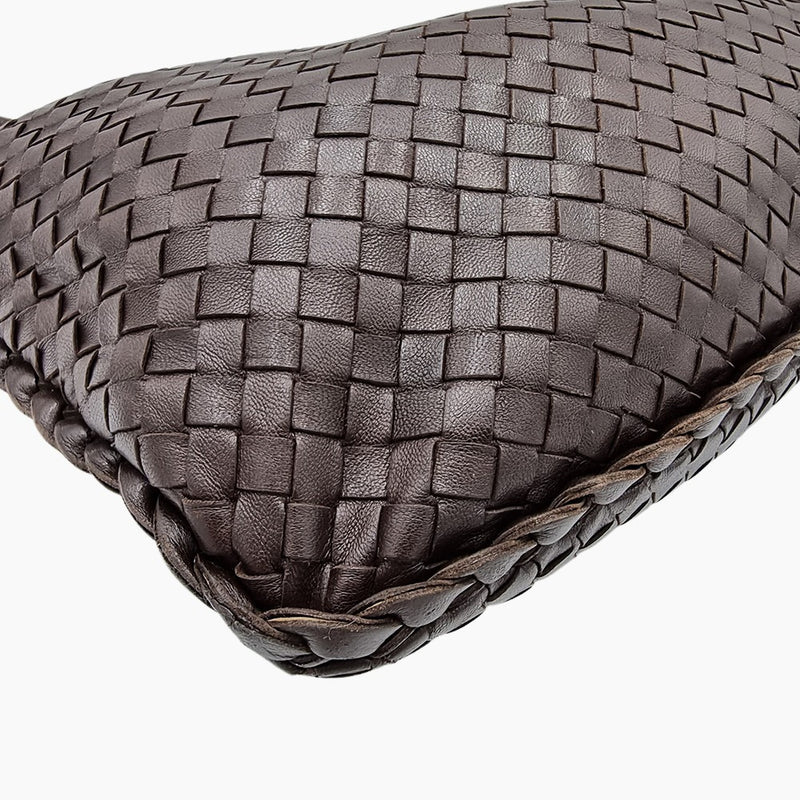CLASSIC VENETA HOBO MØRKBRUN MEDIUM taske fra brand: BOTTEGA VENETA - We Do Vintage
