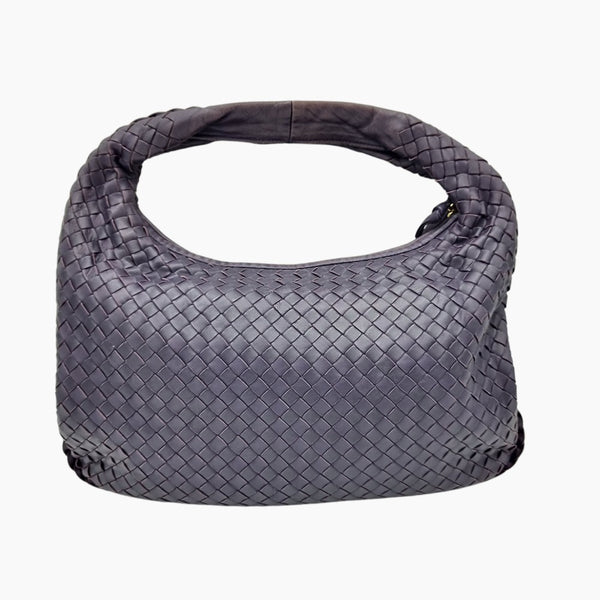 CLASSIC VENETA HOBO MØRK LILLA MEDIUM taske fra brand: BOTTEGA VENETA - We Do Vintage