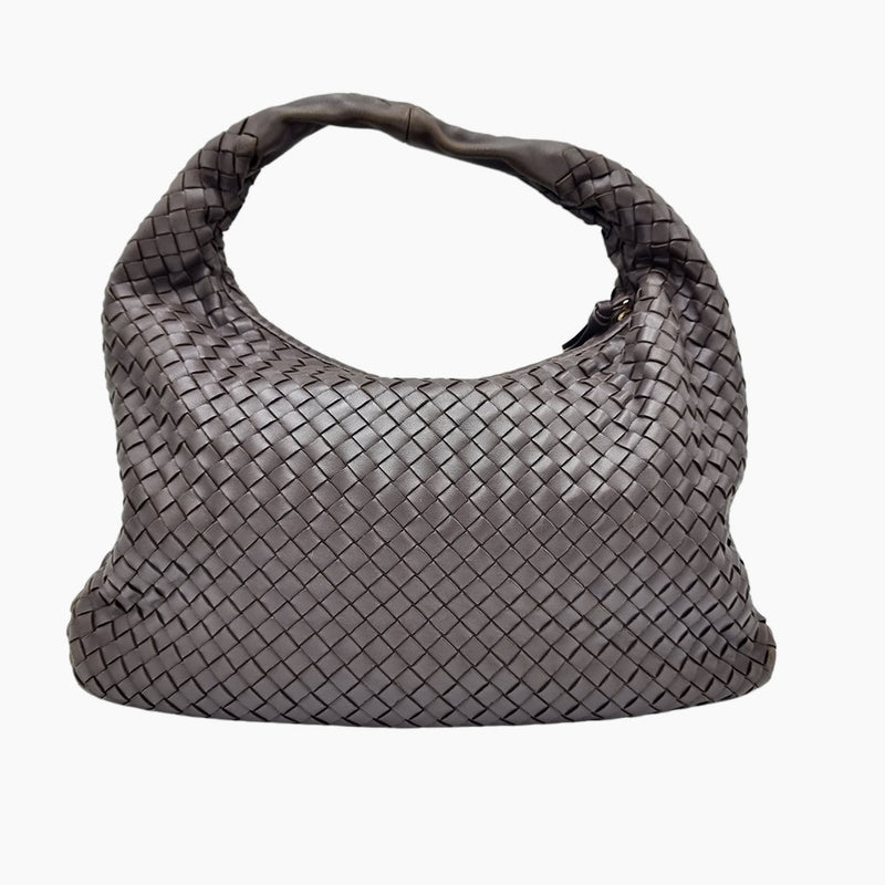 CLASSIC VENETA HOBO MØRKBRUN MEDIUM taske fra brand: BOTTEGA VENETA - We Do Vintage