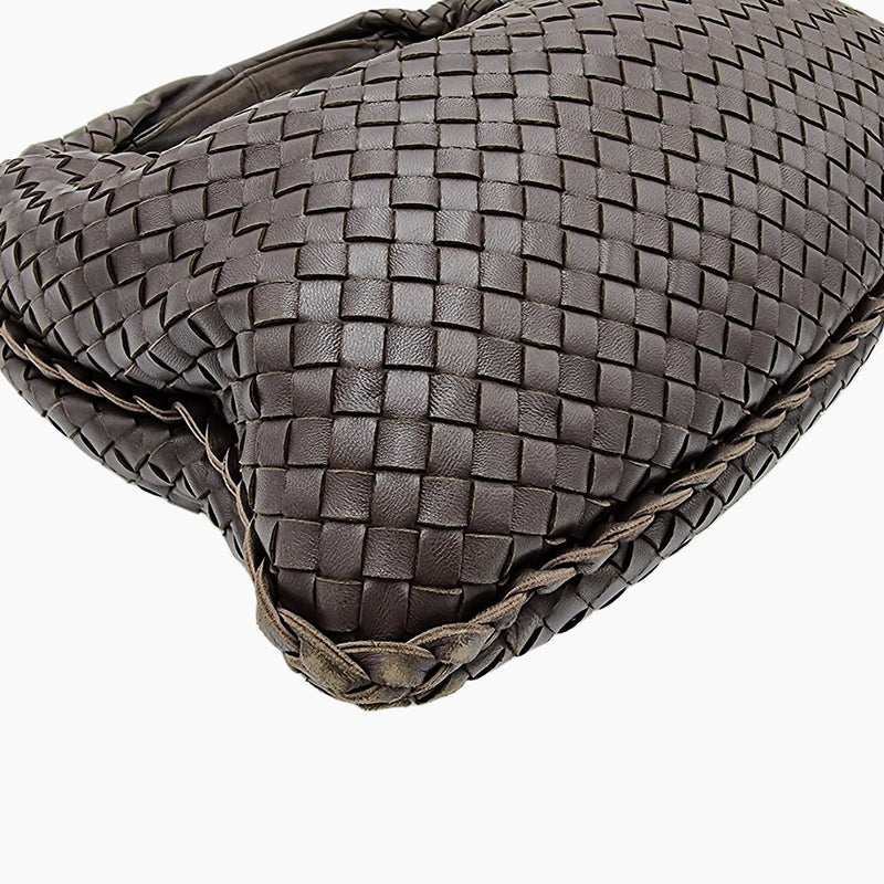 CLASSIC VENETA HOBO MØRKBRUN MEDIUM taske fra brand: BOTTEGA VENETA - We Do Vintage