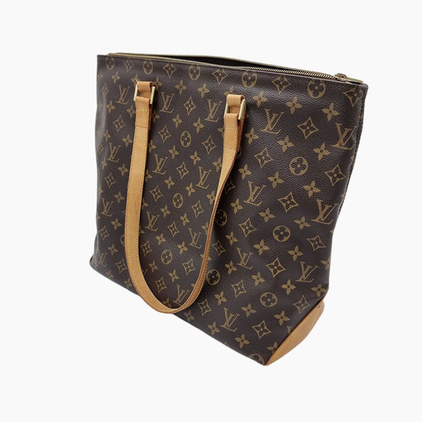 MONOGRAM CANVAS CABAS MEZZO taske fra brand: LOUIS VUITTON - We Do Vintage