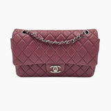 Rose Fonce CLASSIC DOUBLE FLAP MEDIUM taske fra brand: CHANEL - We Do Vintage