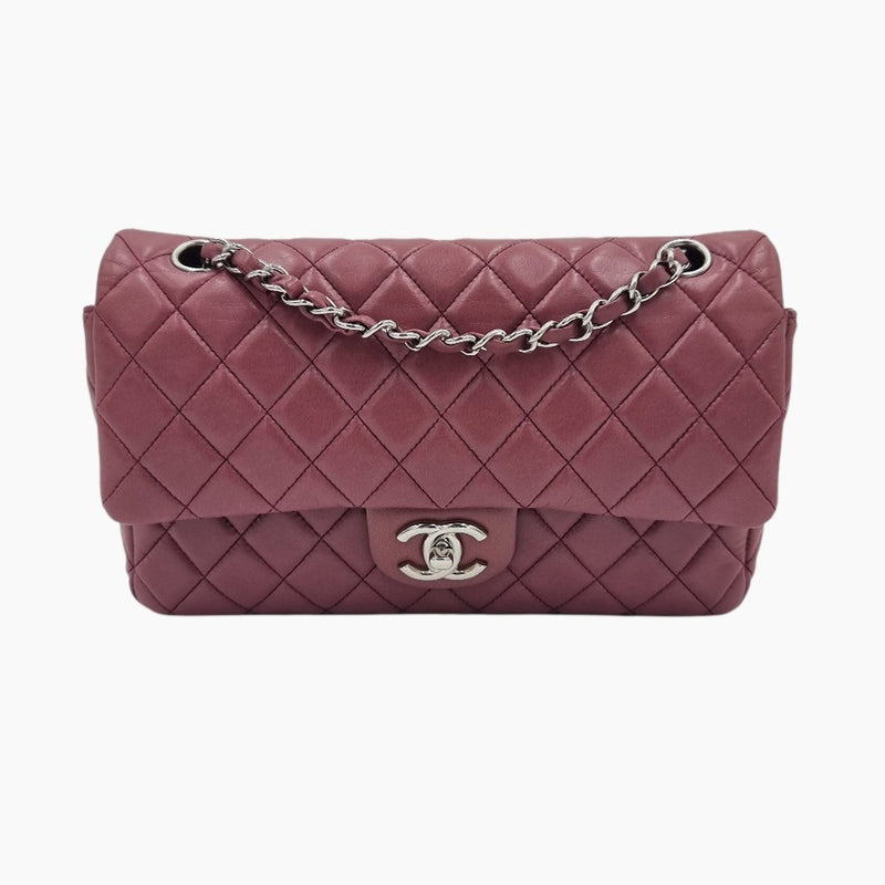 Rose Fonce CLASSIC DOUBLE FLAP MEDIUM taske fra brand: CHANEL - We Do Vintage
