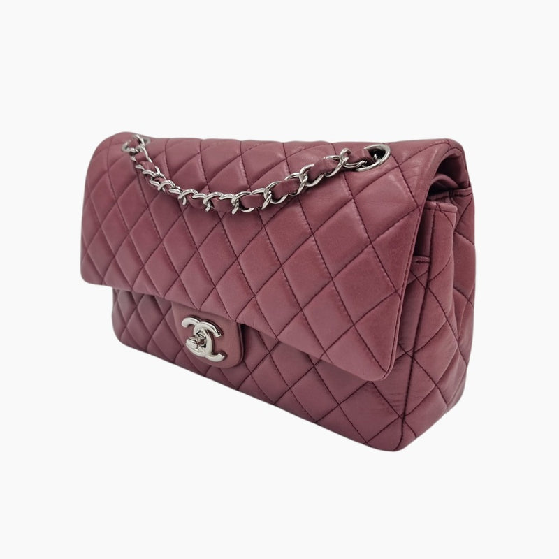 Rose Fonce CLASSIC DOUBLE FLAP MEDIUM taske fra brand: CHANEL - We Do Vintage
