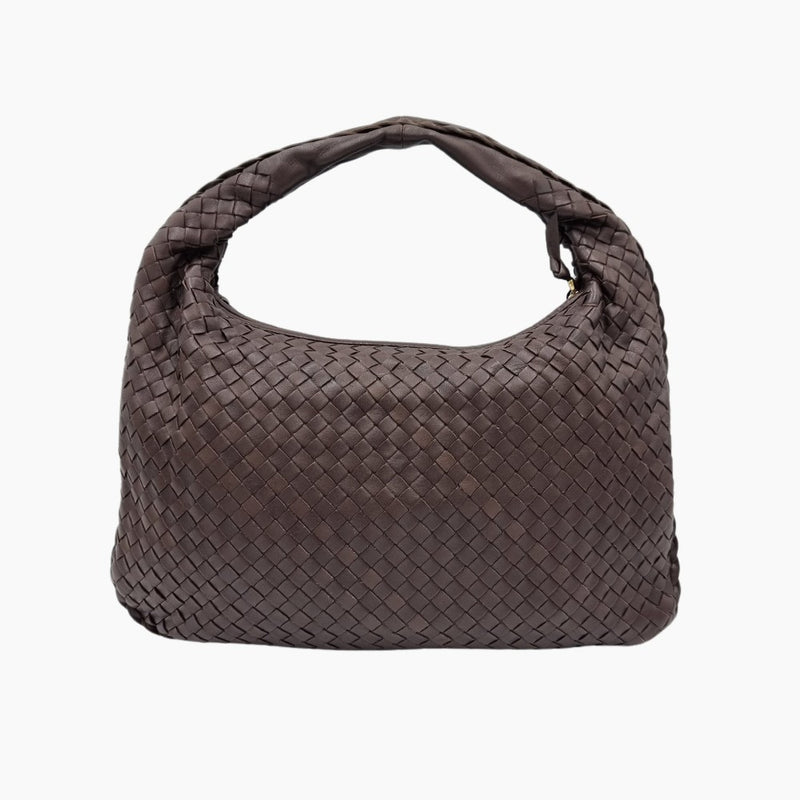 MEDIUM MØRKEBRUN CLASSIC VENETA HOBO taske fra brand: BOTTEGA VENETA - We Do Vintage