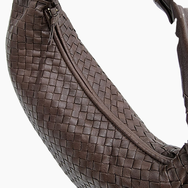 MEDIUM MØRKEBRUN CLASSIC VENETA HOBO taske fra brand: BOTTEGA VENETA - We Do Vintage