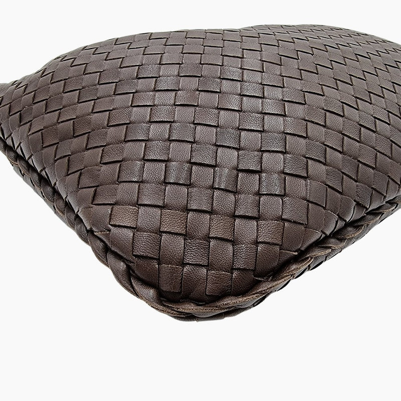 MEDIUM MØRKEBRUN CLASSIC VENETA HOBO taske fra brand: BOTTEGA VENETA - We Do Vintage