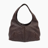 MEDIUM MØRKEBRUN INTRECCIATO HOBO taske fra brand: BOTTEGA VENETA - We Do Vintage