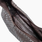MEDIUM MØRKEBRUN INTRECCIATO HOBO taske fra brand: BOTTEGA VENETA - We Do Vintage