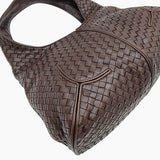 MEDIUM MØRKEBRUN INTRECCIATO HOBO taske fra brand: BOTTEGA VENETA - We Do Vintage