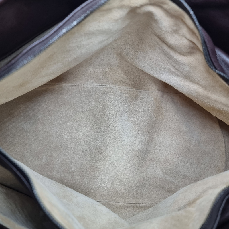 MEDIUM MØRKEBRUN INTRECCIATO HOBO taske fra brand: BOTTEGA VENETA - We Do Vintage