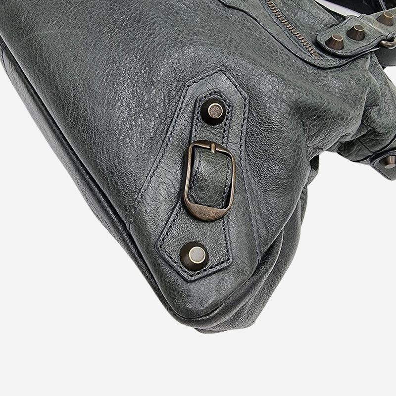 TOWN GRÅ/GRØN taske fra brand: BALENCIAGA - We Do Vintage