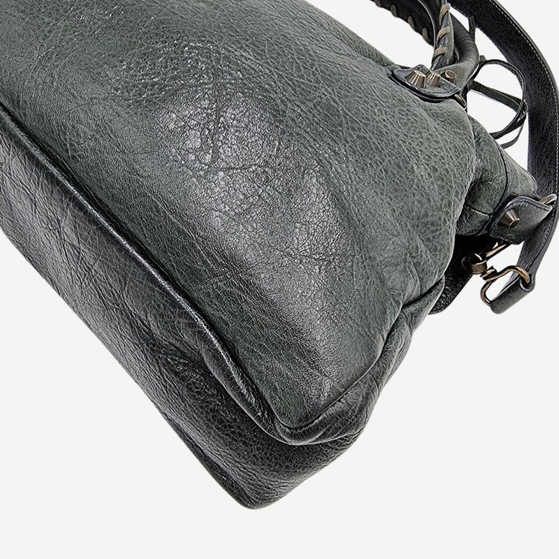 TOWN GRÅ/GRØN taske fra brand: BALENCIAGA - We Do Vintage