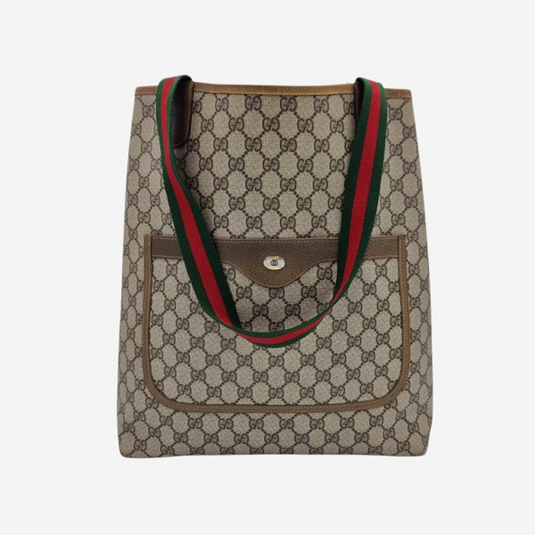 DIAMANTE CANVAS TOTE taske fra brand: GUCCI - We Do Vintage