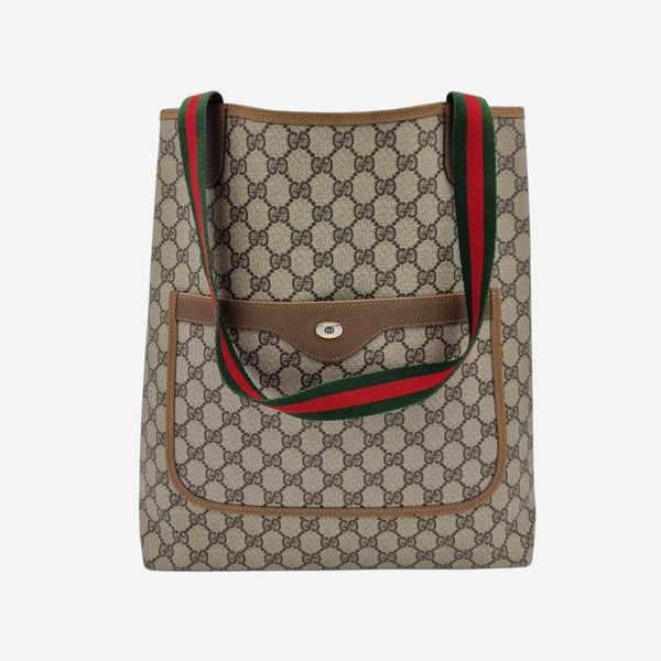 DIAMANTE CANVAS TOTE taske fra brand: GUCCI - We Do Vintage