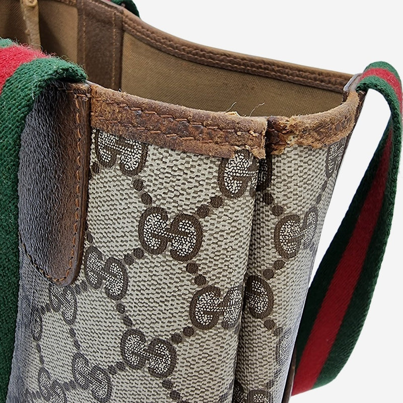 DIAMANTE CANVAS TOTE taske fra brand: GUCCI - We Do Vintage