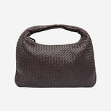 LARGE MØRKEBRUN CLASSIC VENETA HOBO taske fra brand: BOTTEGA VENETA - We Do Vintage