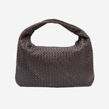 LARGE MØRKEBRUN CLASSIC VENETA HOBO taske fra brand: BOTTEGA VENETA - We Do Vintage