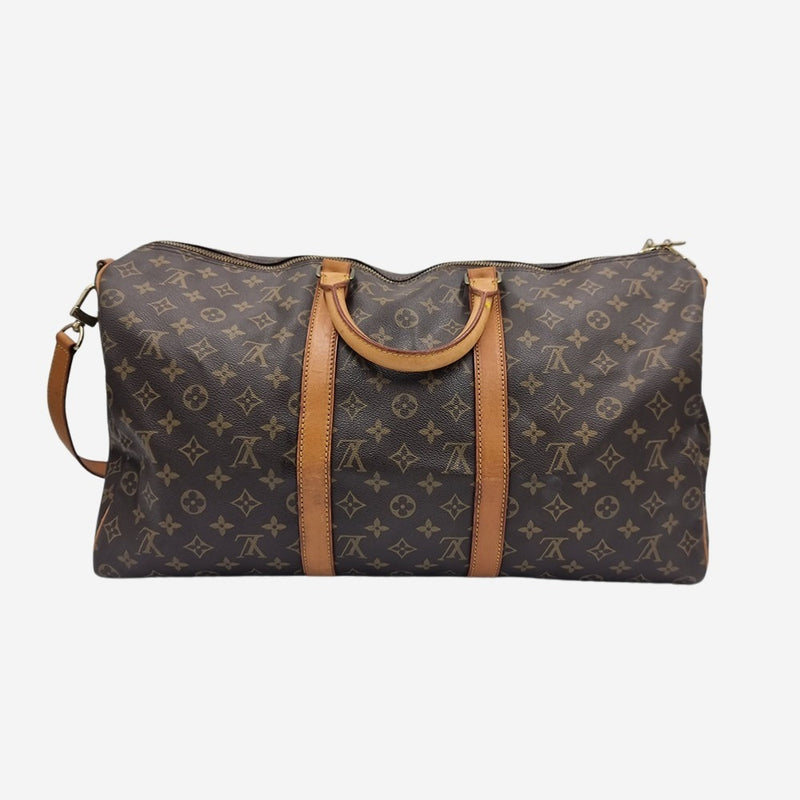 MONOGRAM CANVAS KEEPALL BANDOULIERE 50 taske fra brand: LOUIS VUITTON - We Do Vintage