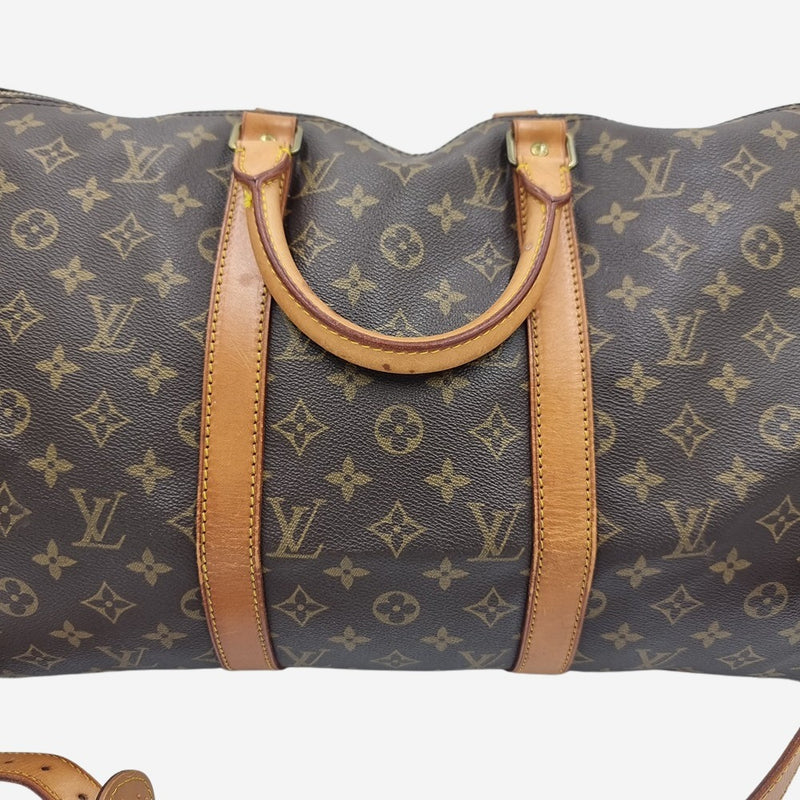 MONOGRAM CANVAS KEEPALL BANDOULIERE 50 taske fra brand: LOUIS VUITTON - We Do Vintage