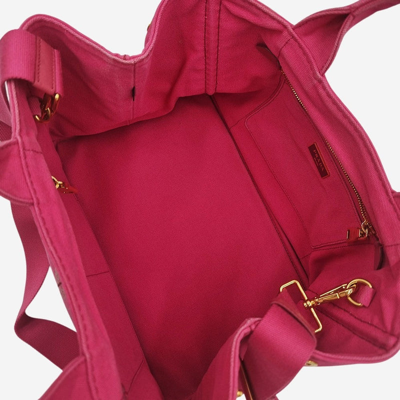 PINK CANAPA TOTE MEDIUM taske fra brand: PRADA - We Do Vintage