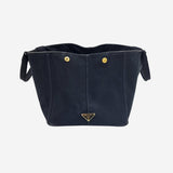 SORT CANAPA TOTE LARGE taske fra brand: PRADA - We Do Vintage