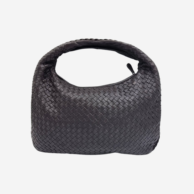 MEDIUM MØRKEBRUN CLASSIC VENETA HOBO taske fra brand: BOTTEGA VENETA - We Do Vintage