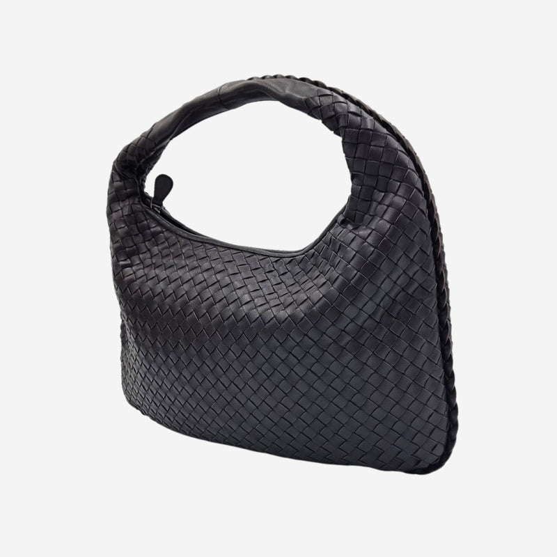 MEDIUM MØRKEBRUN CLASSIC VENETA HOBO taske fra brand: BOTTEGA VENETA - We Do Vintage