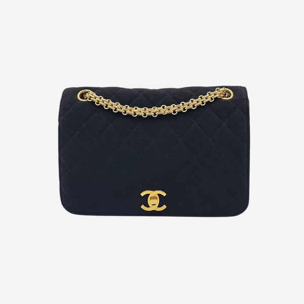 VINTAGE JERSEY FULL FLAP reissue chain taske fra brand: CHANEL - We Do Vintage