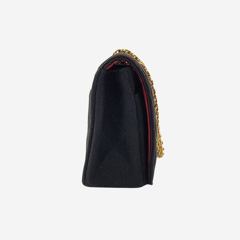 VINTAGE JERSEY FULL FLAP reissue chain taske fra brand: CHANEL - We Do Vintage