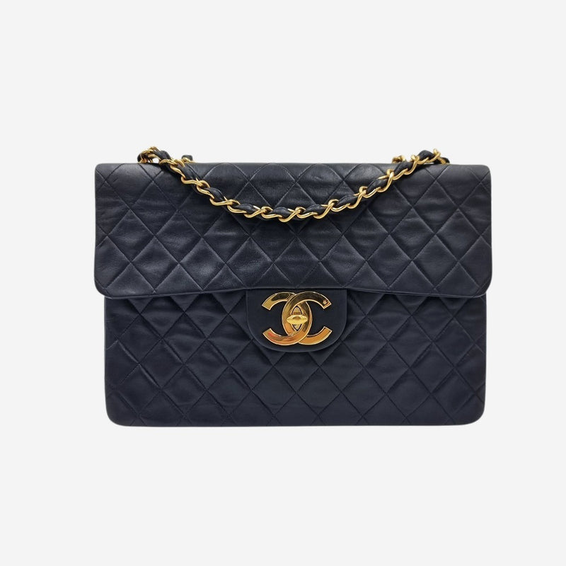 VINTAGE MAXI SINGLE CLASSIC FLAP BAG taske fra brand: CHANEL - We Do Vintage