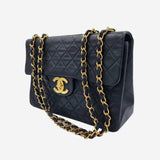 VINTAGE MAXI SINGLE CLASSIC FLAP BAG taske fra brand: CHANEL - We Do Vintage