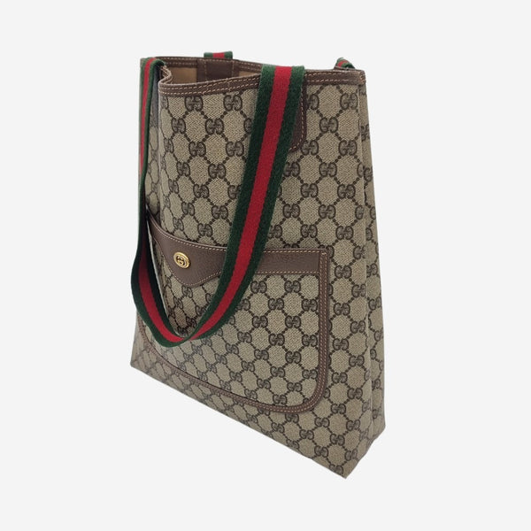 DIAMANTE CANVAS TOTE taske fra brand: GUCCI - We Do Vintage
