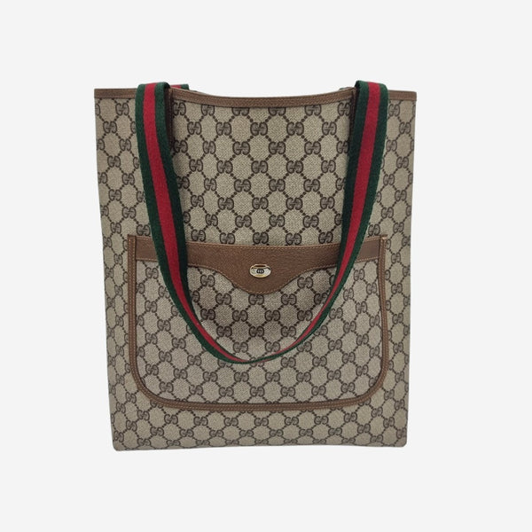 DIAMANTE CANVAS TOTE taske fra brand: GUCCI - We Do Vintage