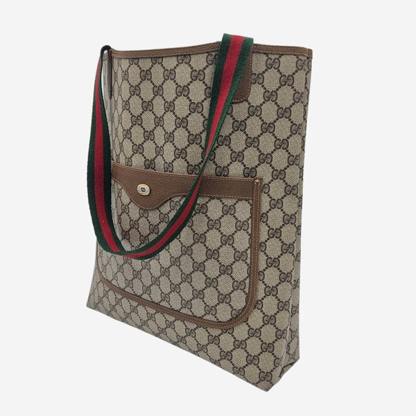 DIAMANTE CANVAS TOTE taske fra brand: GUCCI - We Do Vintage