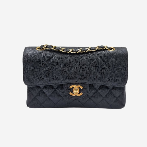 CAVIAR SMALL CLASSIC DOUBLE FLAP taske fra brand: CHANEL - We Do Vintage