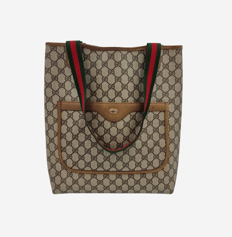 DIAMANTE CANVAS TOTE taske fra brand: GUCCI - We Do Vintage