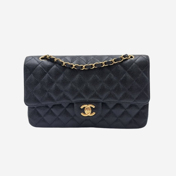 CAVIAR MEDIUM CLASSIC DOUBLE FLAP taske fra brand: CHANEL - We Do Vintage