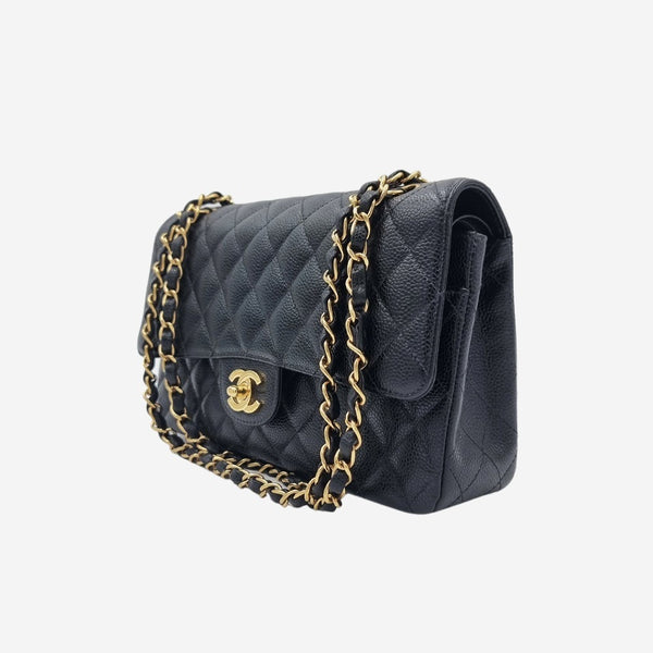 CAVIAR MEDIUM CLASSIC DOUBLE FLAP taske fra brand: CHANEL - We Do Vintage