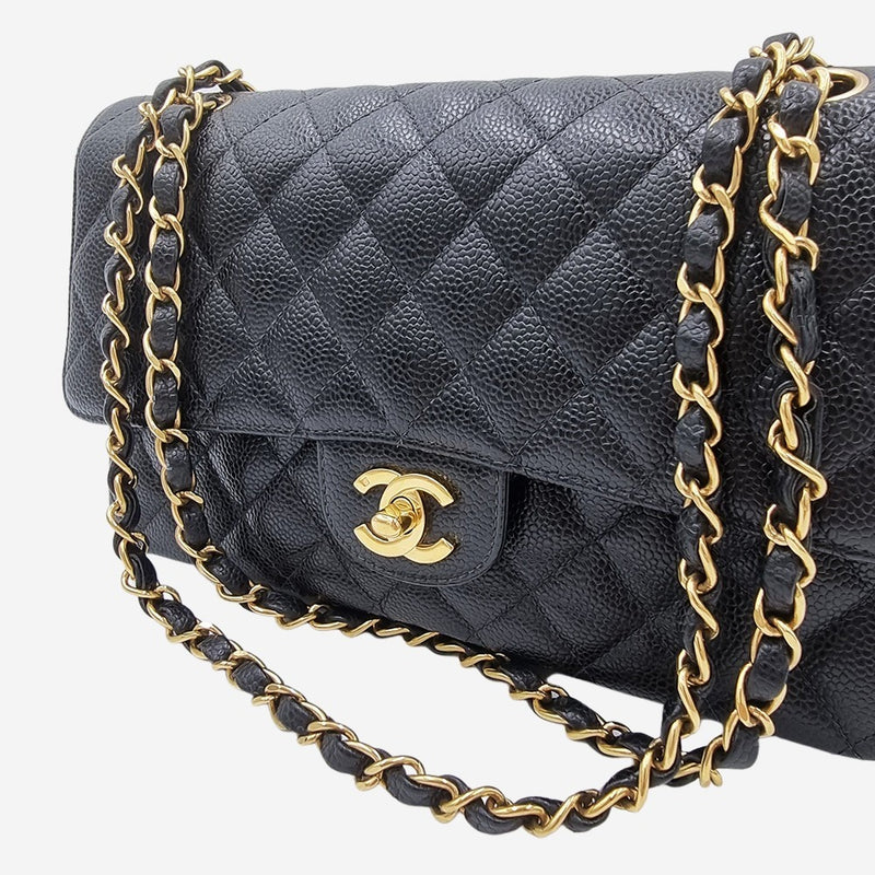 CAVIAR MEDIUM CLASSIC DOUBLE FLAP taske fra brand: CHANEL - We Do Vintage