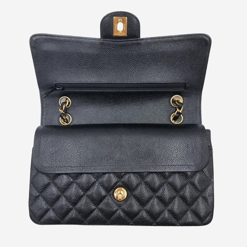 CAVIAR MEDIUM CLASSIC DOUBLE FLAP taske fra brand: CHANEL - We Do Vintage
