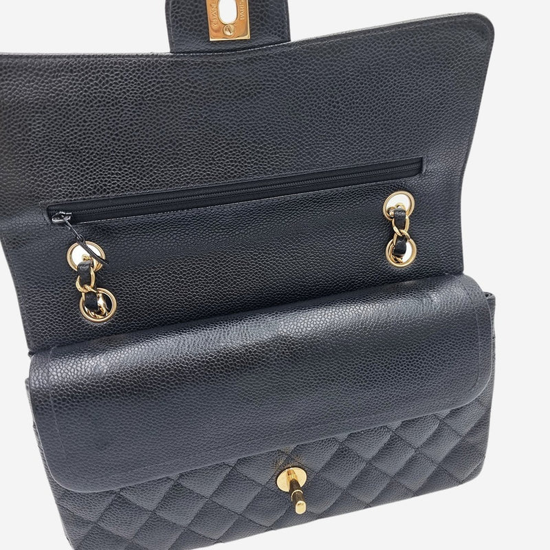 CAVIAR MEDIUM CLASSIC DOUBLE FLAP taske fra brand: CHANEL - We Do Vintage