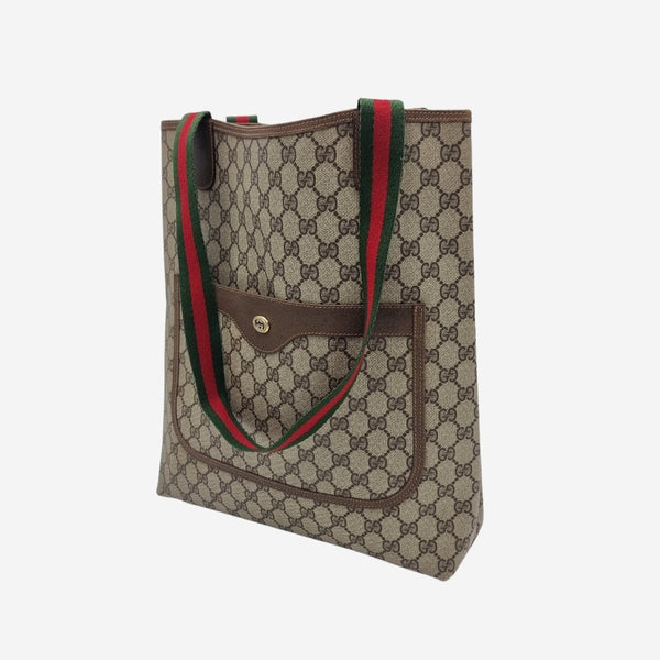 DIAMANTE CANVAS TOTE taske fra brand: GUCCI - We Do Vintage